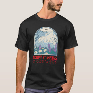 Mount St Helens National Volcanic Monument Retro T-Shirt