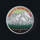 Mount St Helens National Volcanic Monument Vintage 2 Inch Round Button<br><div class="desc">Mount St Helens National Volcanic Monument vector artwork design. The national monument was set aside for research,  recreation,  and education. Inside the Monument,  the environment is left to respond naturally to the disturbance.</div>