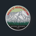 Mount St Helens National Volcanic Monument Vintage 2 Inch Round Button<br><div class="desc">Mount St Helens National Volcanic Monument vector artwork design. The national monument was set aside for research, recreation, and education. Inside the Monument, the environment is left to respond naturally to the disturbance.</div>