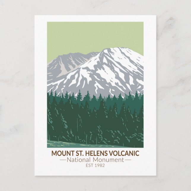 Mount St Helens National Volcanic Monument Vintage Postcard (Front)