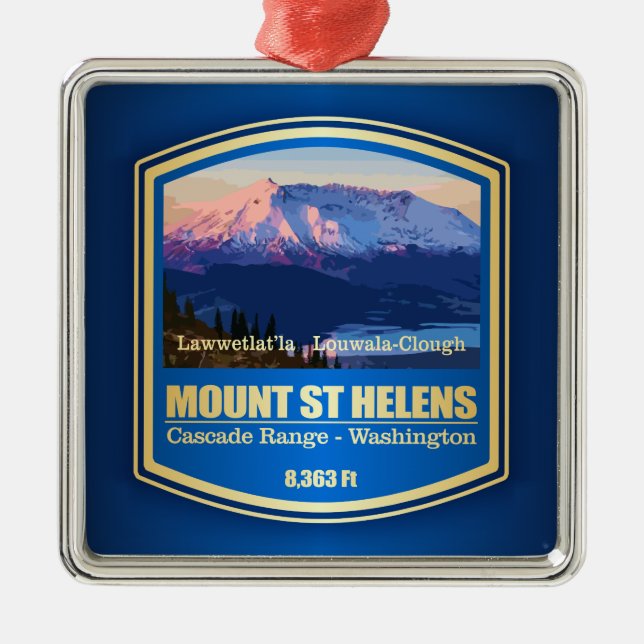 Mount St Helens (PF) Metal Ornament (Front)