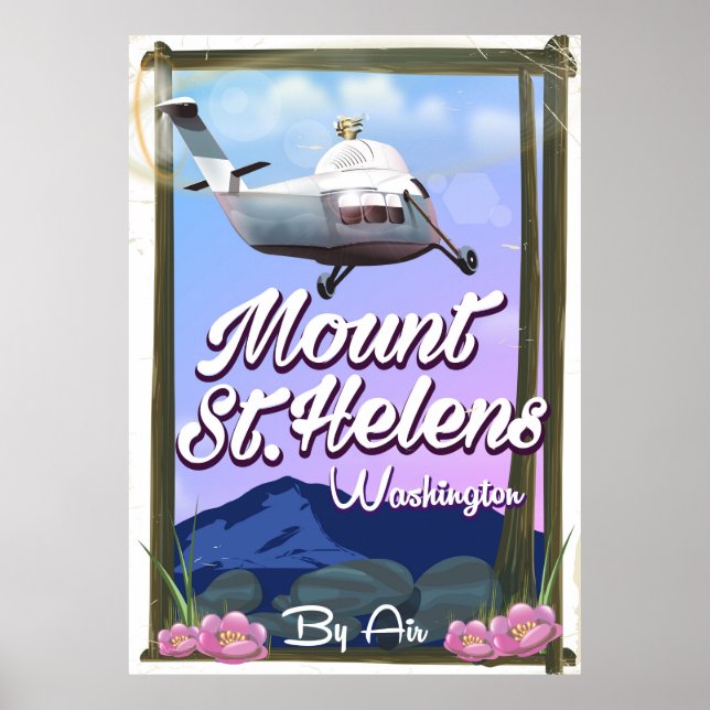 Mount St. Helens Washington Travel poster (Front)