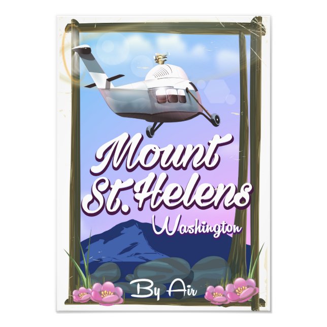 Mount St. Helens Washington Travel poster (Front)
