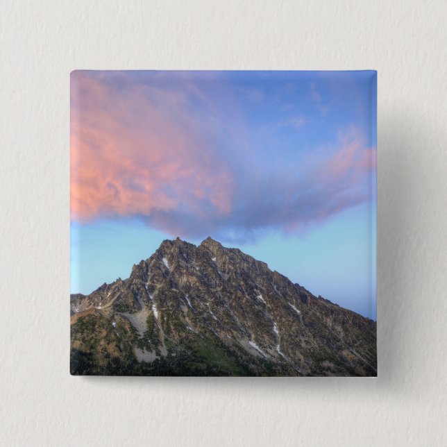 Mount Stuart, at sunset 2 Inch Square Button (Front)