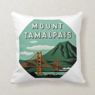 Mount Tamalpais Throw Pillow