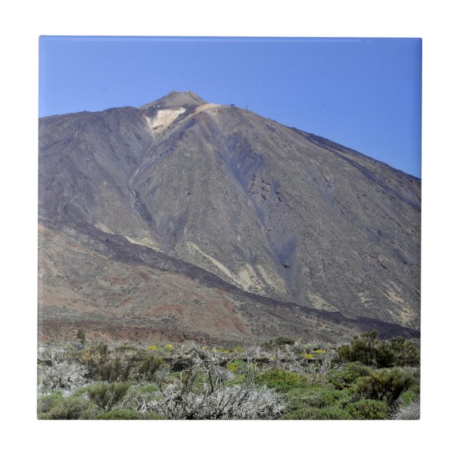 Mount Teide at Tenerife Tile (Front)