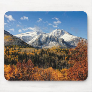 Mount Timpanogos in Autumn Utah Mountains Mouse Pad