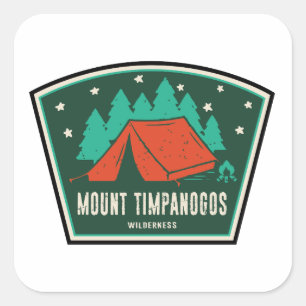 Mount Timpanogos Wilderness Utah Camping Square Sticker