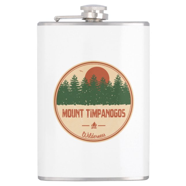 Mount Timpanogos Wilderness Utah Hip Flask (Front)