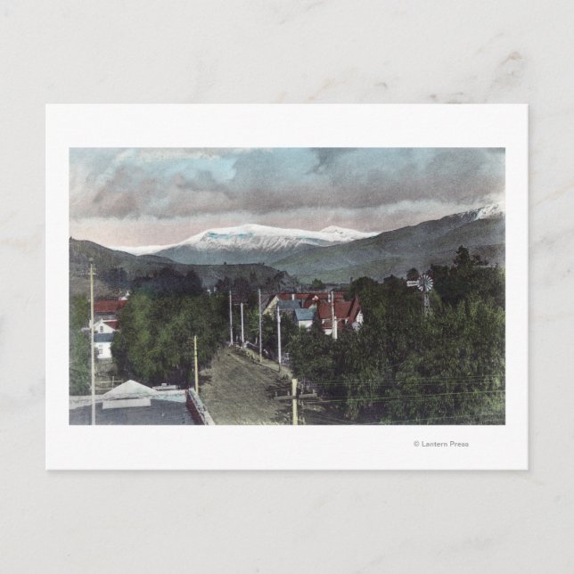 Mount Topo View from CitySanta Paula, CA Holiday Postcard (Front)