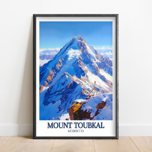 Mount Toubkal Poster - Toubkal Peak - Toubkal Artw