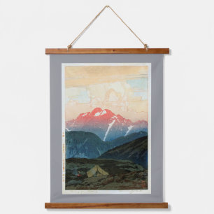 Mount Tsurugi, Hiroshi Yoshida, Woodcut Hanging Tapestry