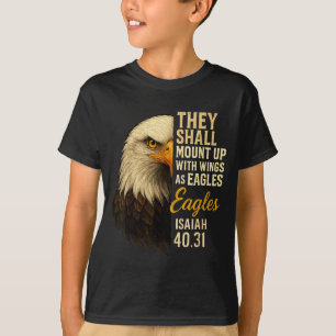Mount Up Wings As Eagles Isaiah 40_31 Christian Bi T-Shirt