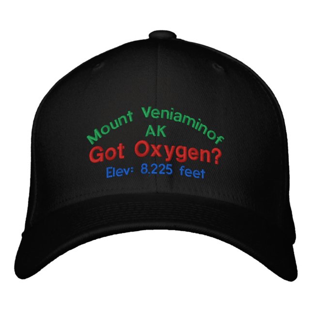 Mount Veniaminof Alaska Elevation Cap (Front)
