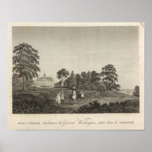Mount Vernon, home of General Washington Poster
