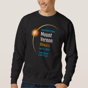 Mount Vernon Illinois Il Total Solar Eclipse 2024 Sweatshirt