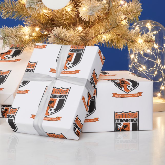 Mount Vernon Sting Soccer Wrapping Paper (Holidays)