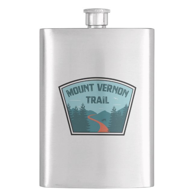 Mount Vernon Trail Hip Flask (Front)