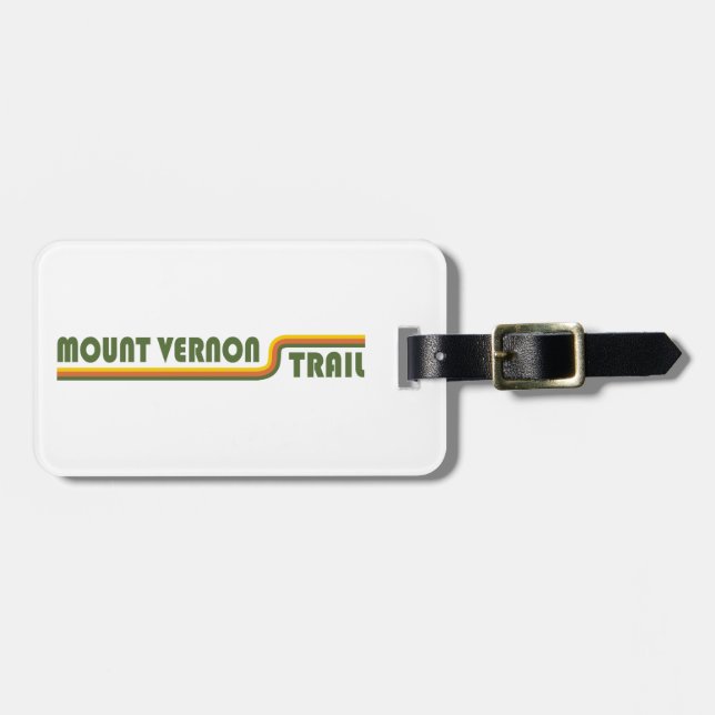 Mount Vernon Trail Luggage Tag (Front Horizontal)