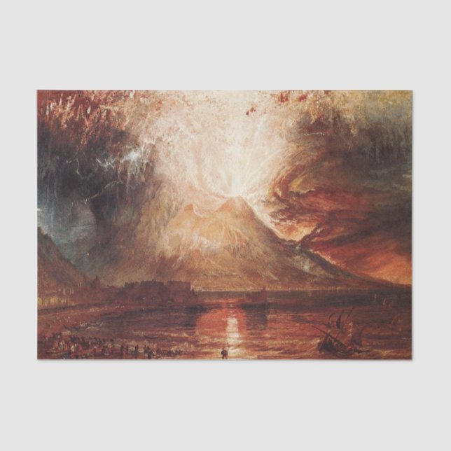 Mount Vesuvius in Eruption by J.M.W. Turner Tissue Paper (Front)