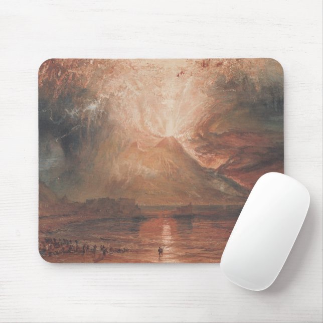 Mount Vesuvius in Eruption Naples Italy J. Turner Mouse Pad (With Mouse)