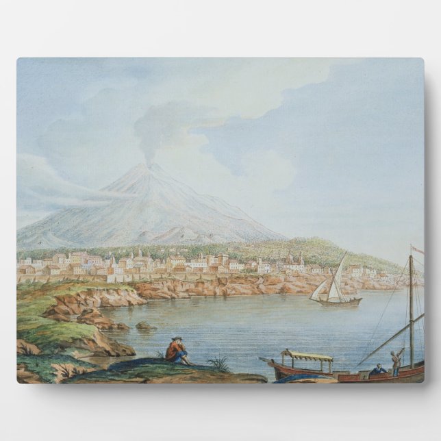 Mount Vesuvius, plate 36 from 'Campi Phlegraei: Ob Plaque (Front)