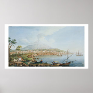 Mount Vesuvius, plate 36 from 'Campi Phlegraei: Ob Poster