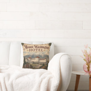 Mount Washington Hotel Bretton Woods Heritage Throw Pillow