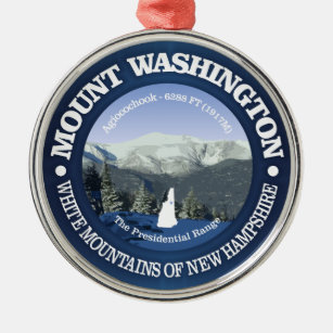 Mount Washington Metal Ornament