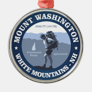 Mount Washington Metal Ornament