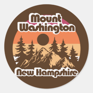 Mount Washington New Hampshire Classic Round Sticker
