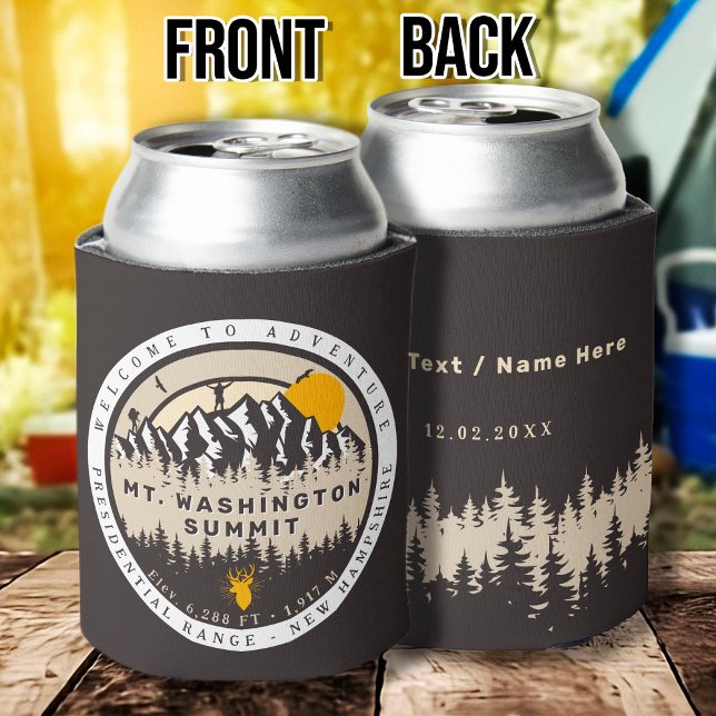 Mount Washington New Hampshire Hike Camping Can Cooler (Creator Uploaded)