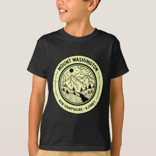 Mount Washington New Hampshire Hiking Skiing Retro T-Shirt