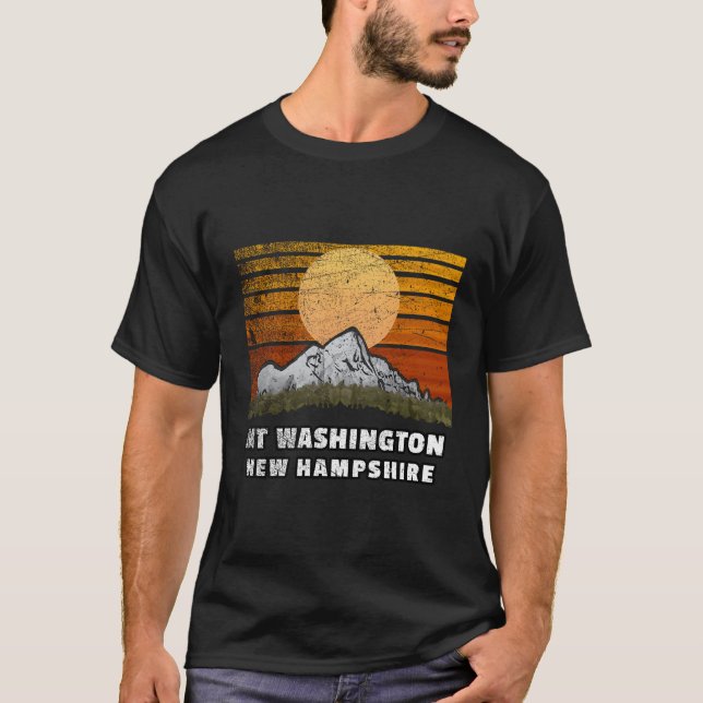 Mount Washington New Hampshire Mountain Scenery T-Shirt (Front)