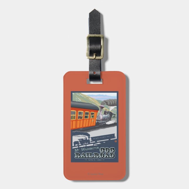 Mount Washington, New HampshireCog Railroad Luggage Tag (Front Vertical)