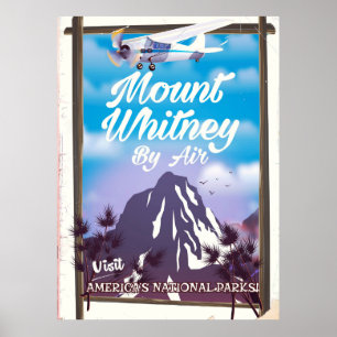 Mount Whitney, Classic California Travel poster