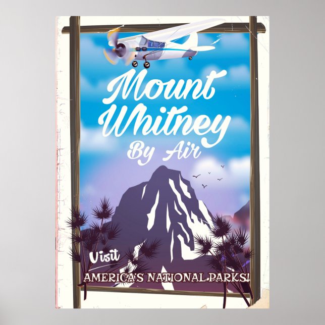 Mount Whitney, Classic California Travel poster (Front)