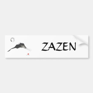 Mountain, a Sumi-e Bumper Sticker