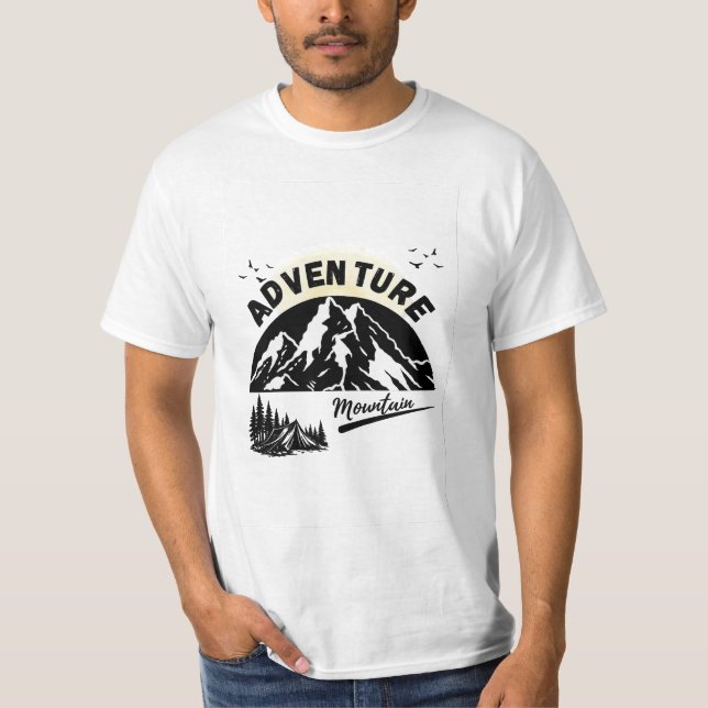 Mountain Adventure Camping Nature T-Shirt (Front)