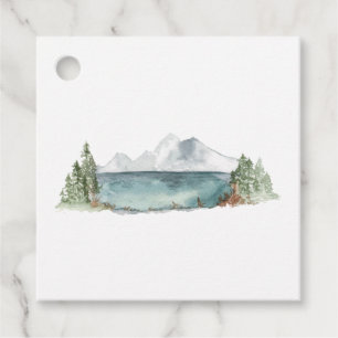 Mountain Adventure Destination Wedding Favour Tags