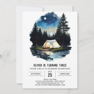 Mountain Adventure Invitation d'anniversaire