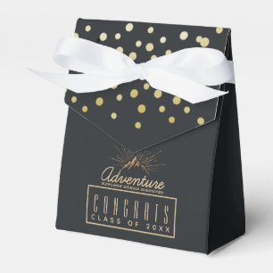 Mountain Adventure Rustic Congrats Class of 20xx Favor Box