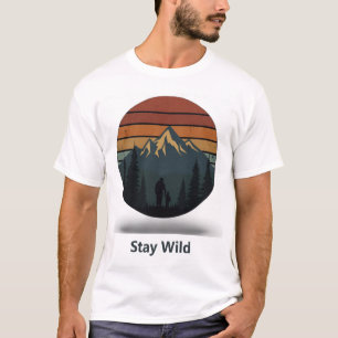 Mountain Adventure Shirt Stay Wild t-shirts
