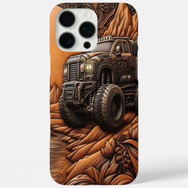 Mountain Adventure with Powerful Truck Case-Mate iPhone Case (Back)