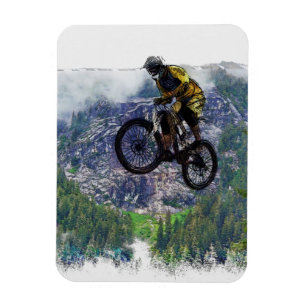 Mountain Air BMXer - BMX Rider Magnet