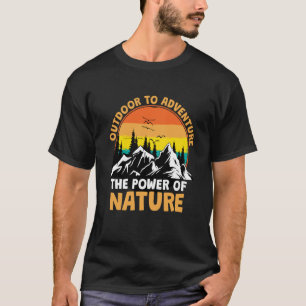 Mountain and Forest Scene Silhouette 25 T-Shirt