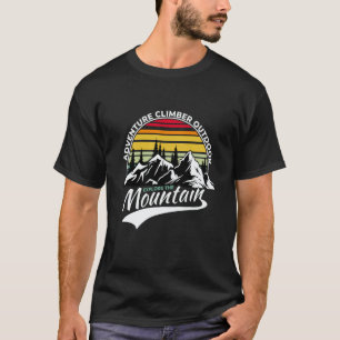 Mountain and Forest Scene Silhouette 29 T-Shirt