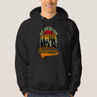 Mountain and Forest Scene Silhouette  3 Hoodie