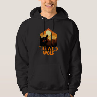 Mountain and Forest Scene Silhouette 59 Hoodie