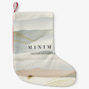 mountain and golden line arts background. Oriental Small Christmas Stocking